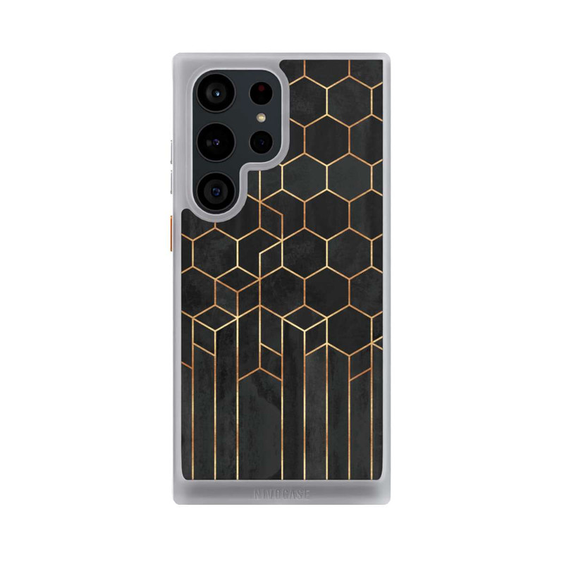 Galaxy S23 Ultra NIVOcore Black Hexagons