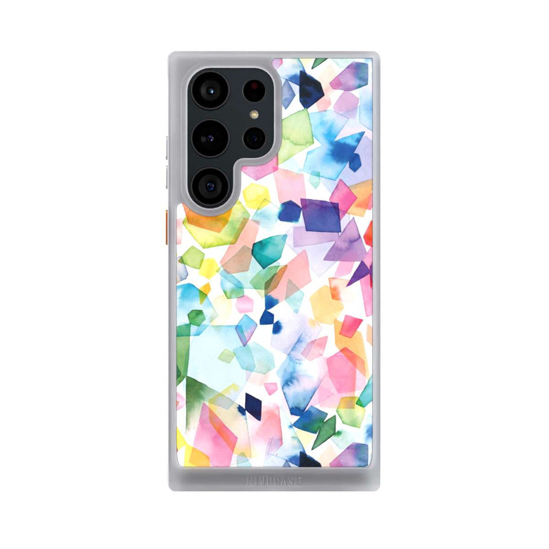 Galaxy S23 Ultra NIVOcore Bunte Aquarelledelsteine ​​und Diamanten