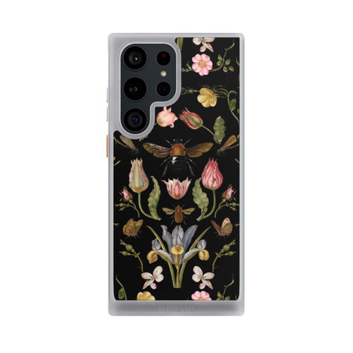 Samsung Galaxy S23 Ultra NIVOcore Wildblumen und Biene Schwarz