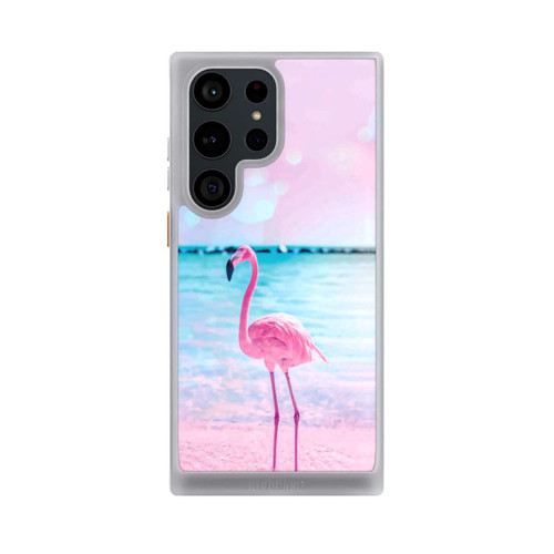 Samsung Galaxy S23 Ultra NIVOcore Rosa Flamingo am Meer