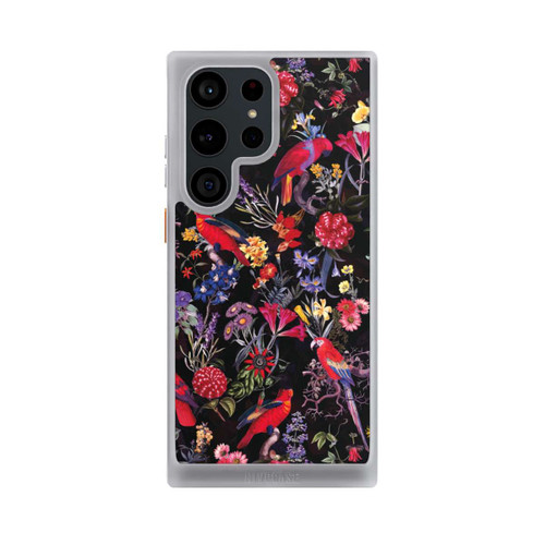 Samsung Galaxy S23 Ultra NIVOcore Dark Flowers and Parrots