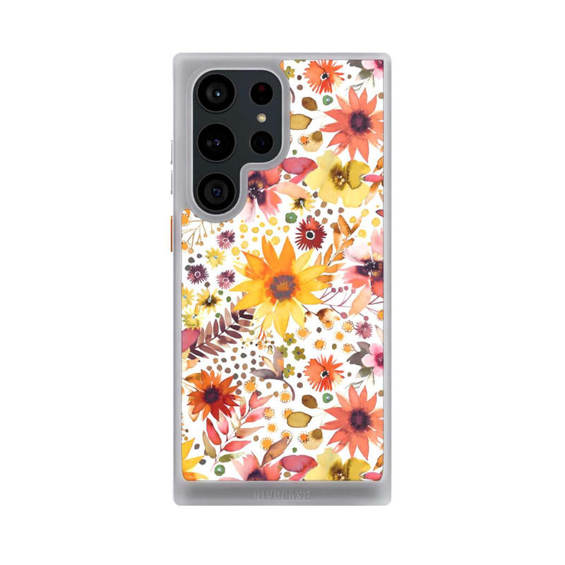 Galaxy S23 Ultra NIVOcore Fleurs d'aquarelle florale