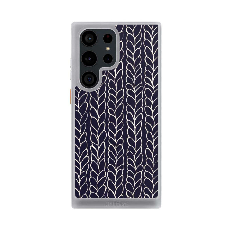 Galaxy S23 Ultra NIVOcore Wool Braids Drawings Navy