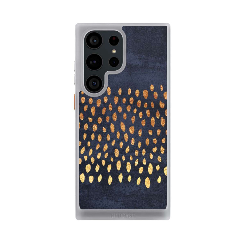 Galaxy S23 Ultra NIVOcore Pattern Play-Gold and Navy