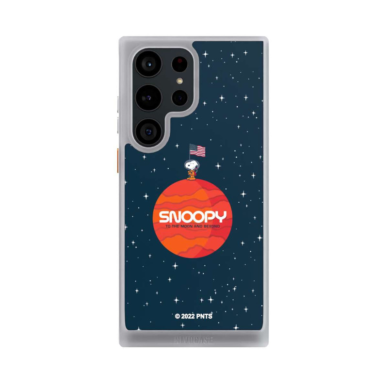 Galaxy S23 Ultra NIVOcore Snoopy Voyageur de l'espace Orange
