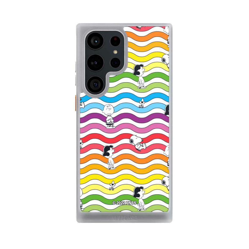 Galaxy S23 Ultra NIVOcore Snoopy Pattern Rainbow