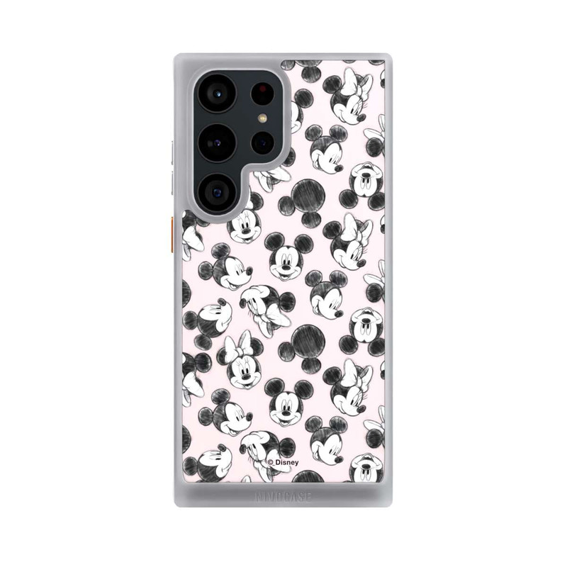 Galaxy S23 Ultra NIVOcore Minnie & Mickey Many Faces Pink