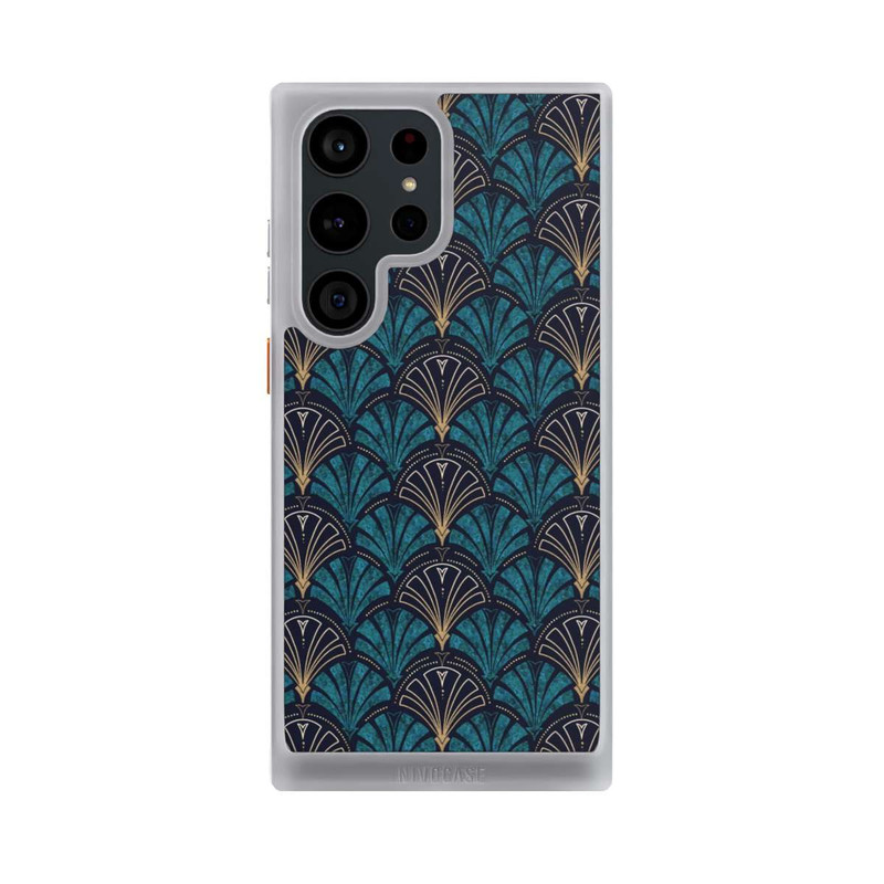 Galaxy S23 Ultra NIVOcore Art Deco Aquamarin Gold