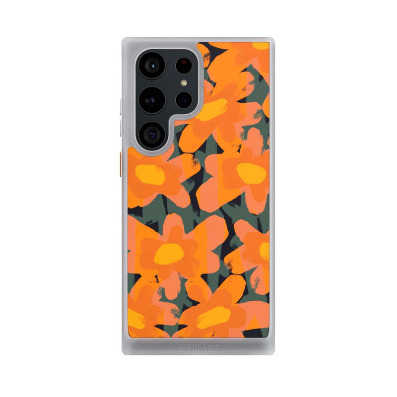 Galaxy S23 Ultra NIVOcore Prairie Fleurie Orange