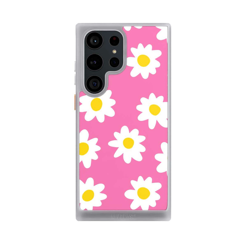 Galaxy S23 Ultra NIVOcore Daisy Pink Pattern
