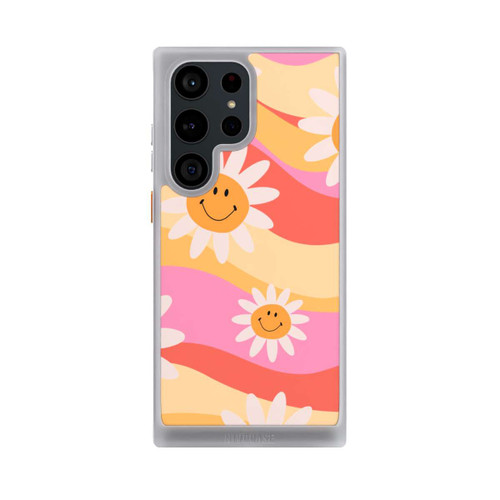 Samsung Galaxy S23 Ultra NIVOcore Retro Smiles Orange Colorful