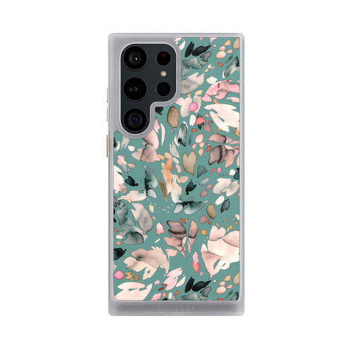 Samsung Galaxy S23 Ultra NIVOcore Abstrakte Blumenblätter grün