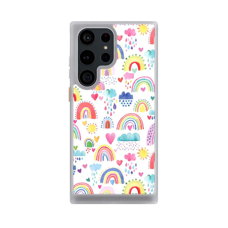 Galaxy S23 Ultra NIVOcore Lovely Rainbows Multi Rouge