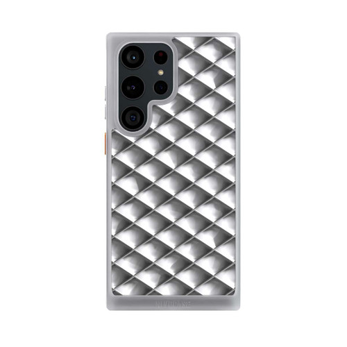 Samsung Galaxy S23 Ultra NIVOcore Glamour Silver Squares