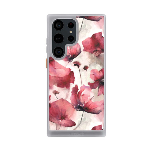 Samsung Galaxy S23 Ultra NIVOcore Wilde Mohnblumen Aquarell mit KI