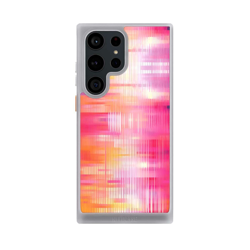 Galaxy S23 Ultra NIVOcore Glitch Pink Orange