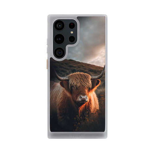 Samsung Galaxy S23 Ultra NIVOcore Highland Cow With Big Horns with AI