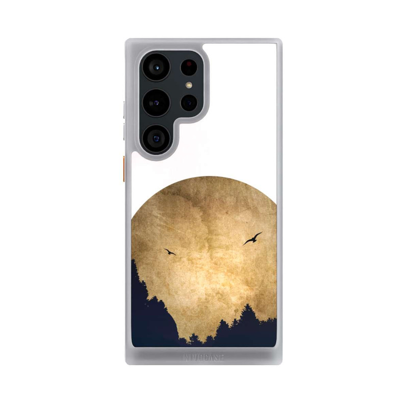 Galaxy S23 Ultra NIVOcore Zwei Vögel vor Mond