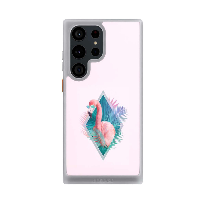 Galaxy S23 Ultra NIVOcore Feuilles tropicales Flamant