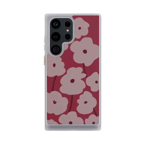 Samsung Galaxy S23 Ultra NIVOcore Minimalistic Flowers Bordeaux