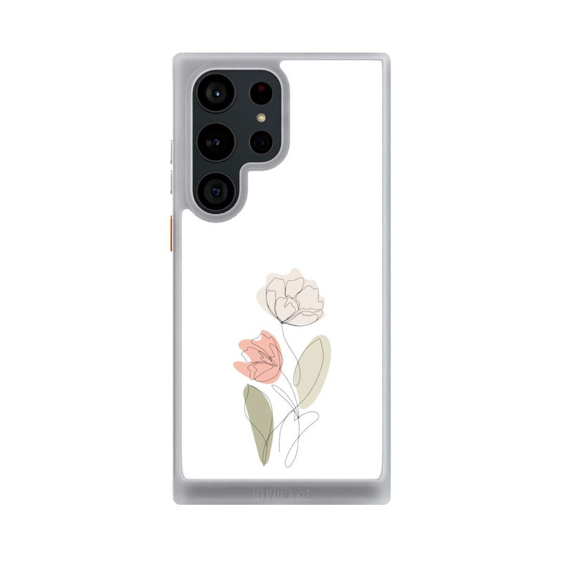 Galaxy S23 Ultra NIVOcore Flower Line Art Green