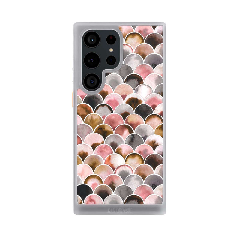 Galaxy S23 Ultra NIVOcore Japandi Scales Pink Brown