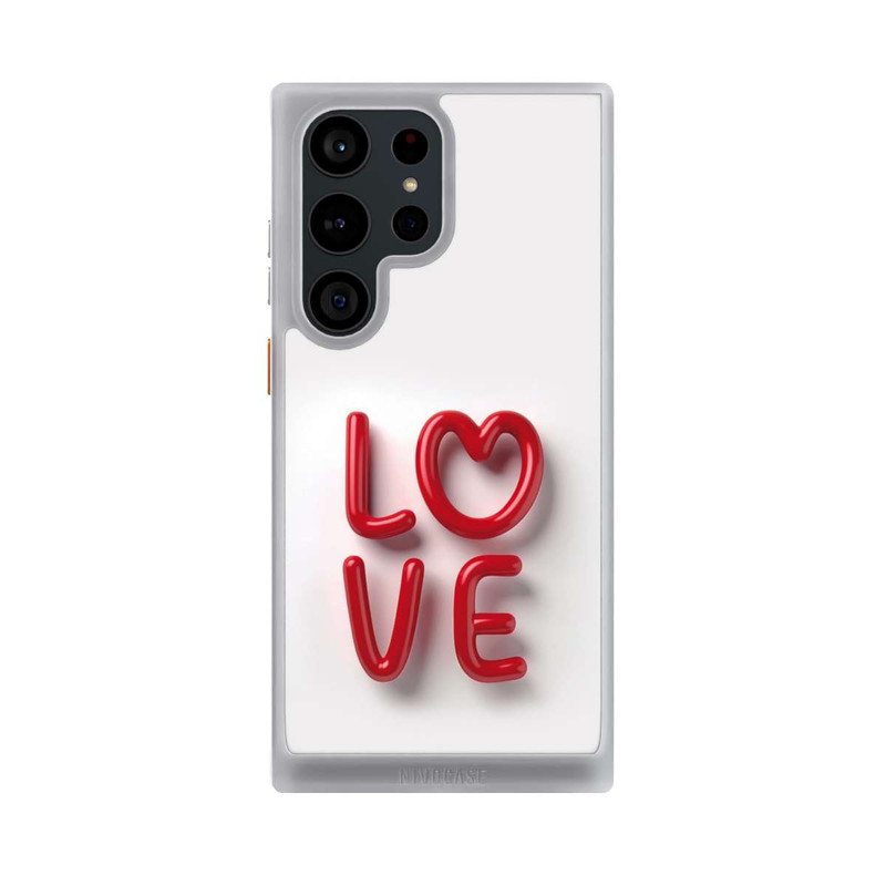 Galaxy S23 Ultra NIVOcore Love Statement Red with AI