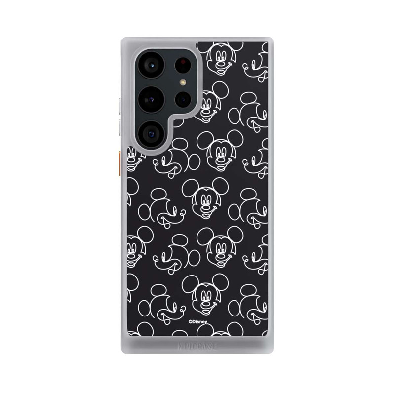Galaxy S23 Ultra NIVOcore Disney Mickey Faces Black Line Art Pattern