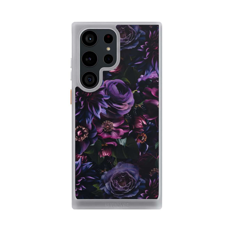Galaxy S23 Ultra NIVOcore Dark Purple Flowers