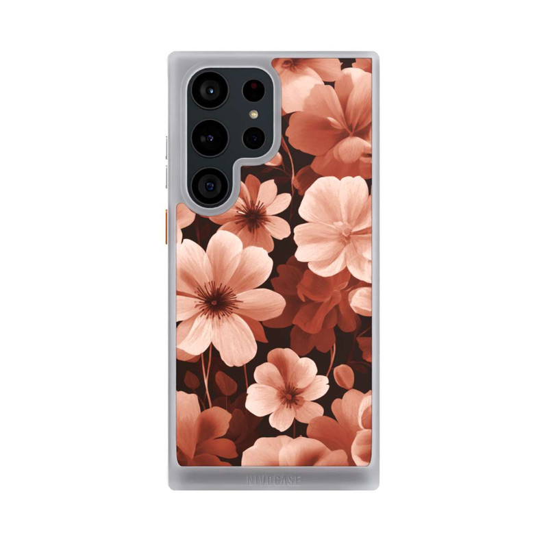 Galaxy S23 Ultra NIVOcore Red Negative Flowers with AI