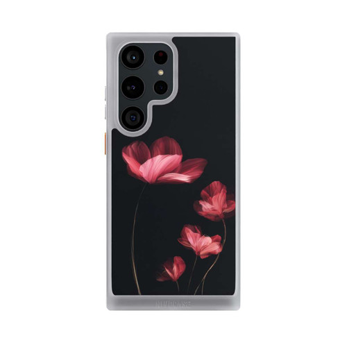 Samsung Galaxy S23 Ultra NIVOcore Burgunder Blüten schwarz
