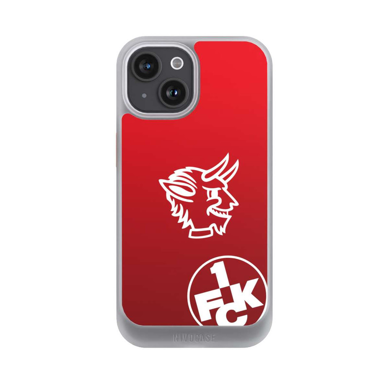 iPhone 15 NIVOcore Teufelskopf FCK auf Rot