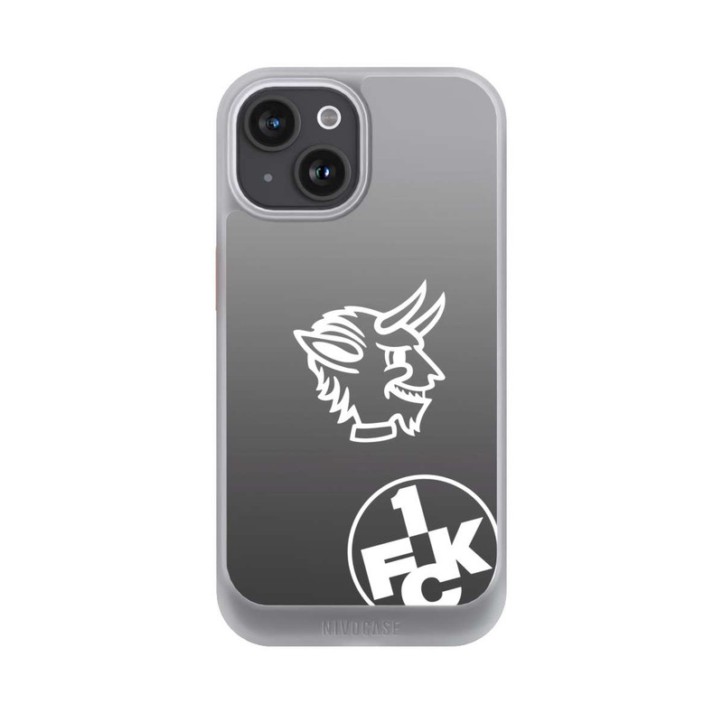 iPhone 15 NIVOcore Teufelskopf FCK auf Schwarz