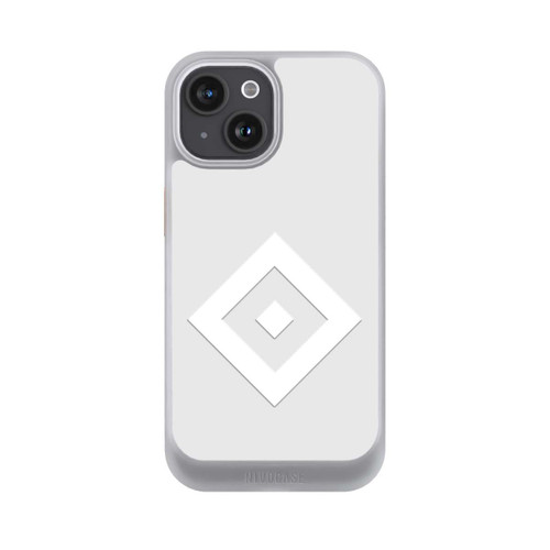 Apple iPhone 15 NIVOcore Rauten Logo auf HSV Grau