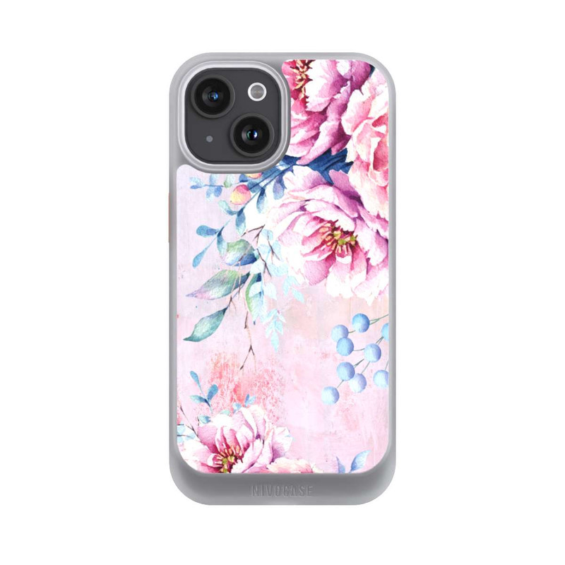 iPhone 15 NIVOcore Aquarell Blume 3