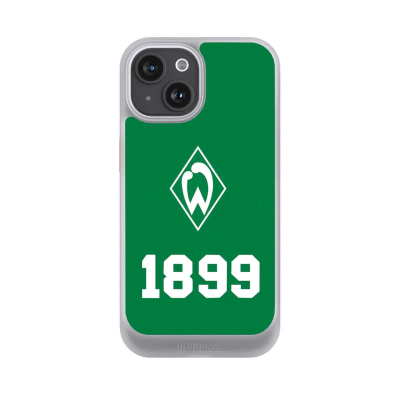 iPhone 15 NIVOcore 1899 Grün-Weiß Lebenslang Grün - Werder Bremen
