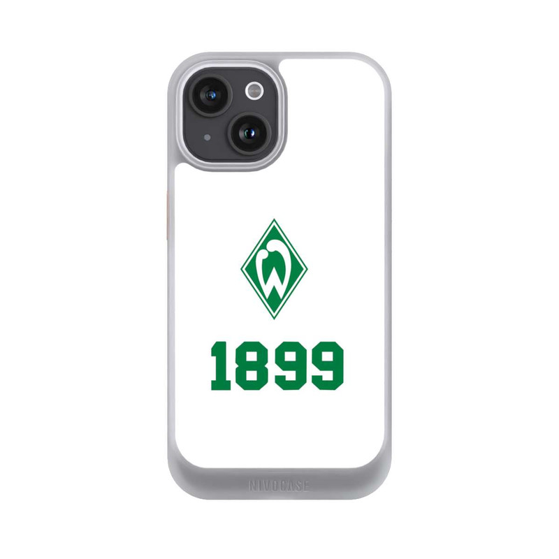 iPhone 15 NIVOcore 1899 Grün-Weiß Lebenslang Weiss - Werder Bremen
