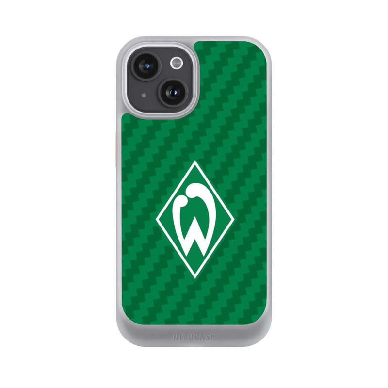 iPhone 15 NIVOcore Carbonlook - Werder Bremen