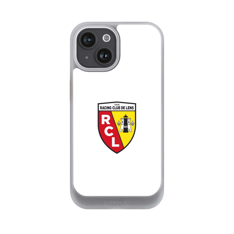 iPhone 15 NIVOcore RC Lens -Logo - Weiß