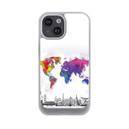 Apple iPhone 15 NIVOcore Worldmap with Skyline