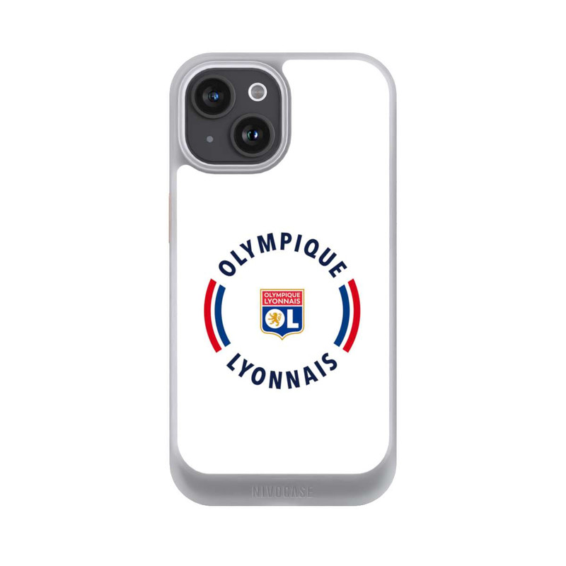 iPhone 15 NIVOcore OL Logo Weiß