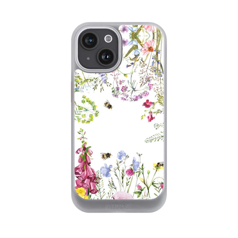 iPhone 15 NIVOcore Sommerwiese Wildblumen Rahmen