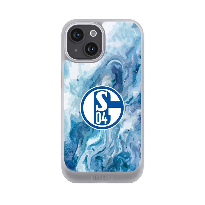 iPhone 15 NIVOcore Schalke 04 Flüssig Blau