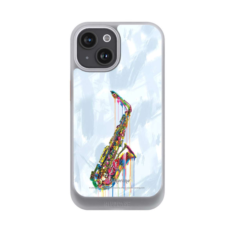 iPhone 15 NIVOcore Saxophone Art By P.D. Moreno