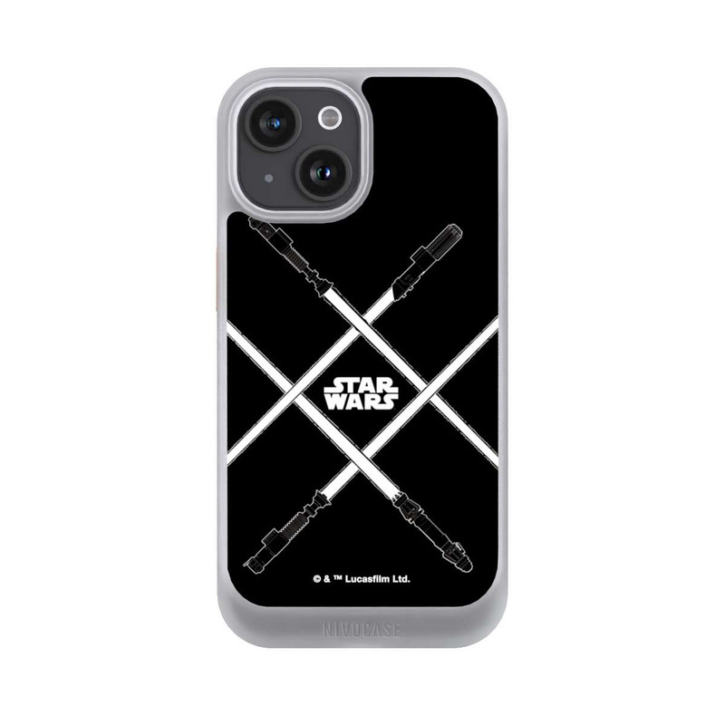 iPhone 15 NIVOcore Lichtschwerter Schwarz