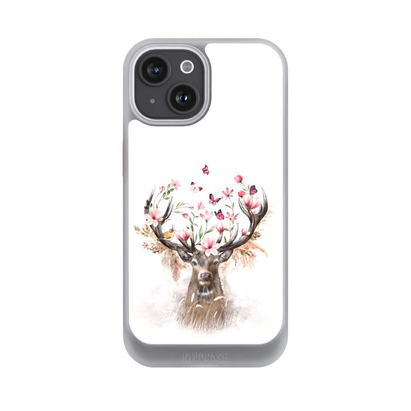 iPhone 15 NIVOcore Cerf & Fleurs