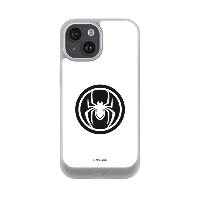 iPhone 15 NIVOcore Spider-Man Logo White