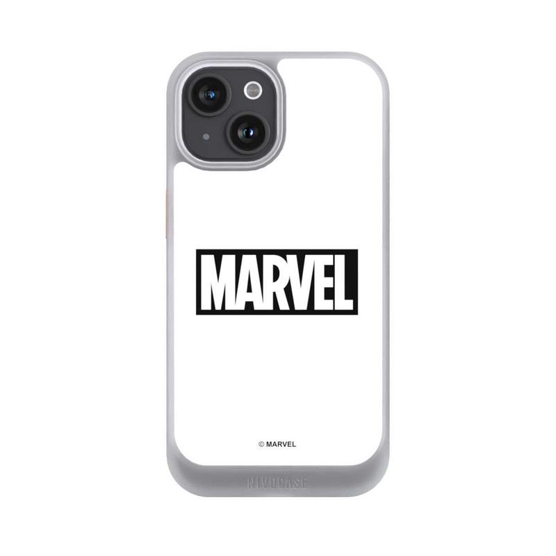 iPhone 15 NIVOcore Marvel Logo White