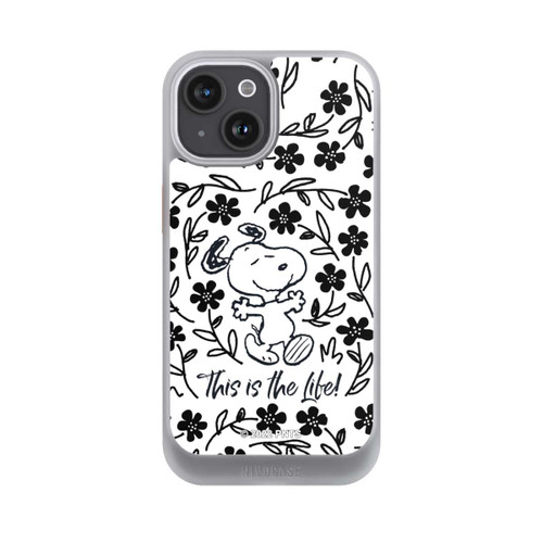 Apple iPhone 15 NIVOcore Snoopy schwarz und weiß This Is The Life