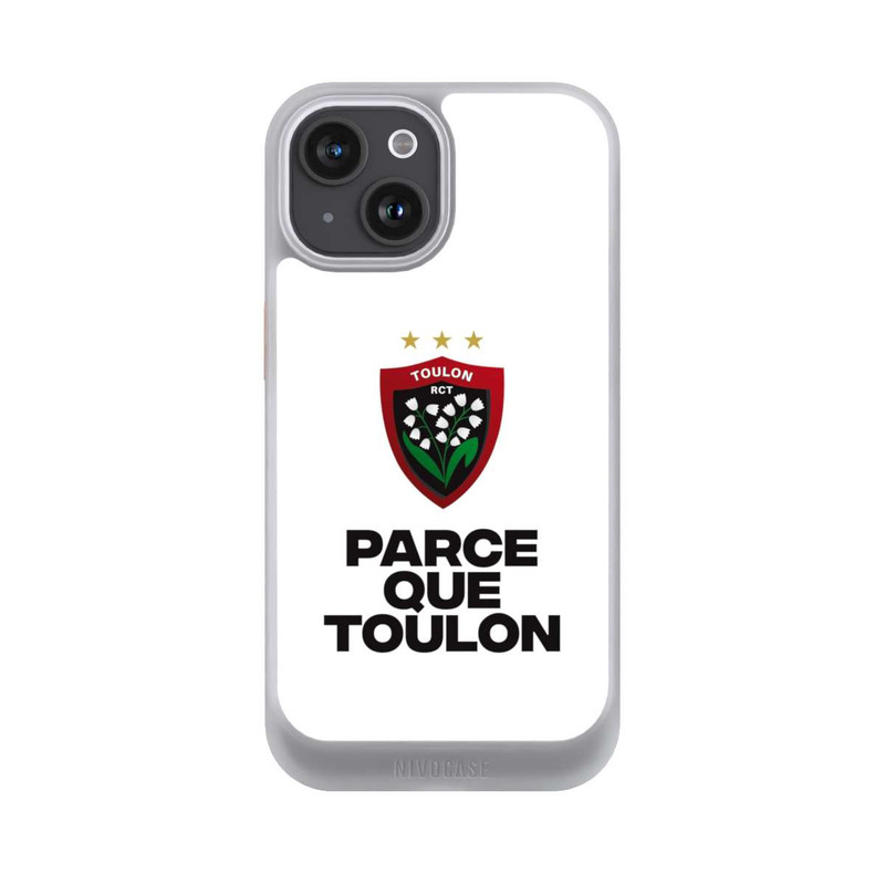 iPhone 15 NIVOcore Parce Que Toulon Blanc